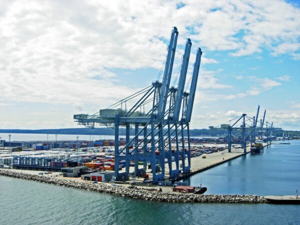 APM Containerterminal im Hafen von Aarhus (Dänemark)