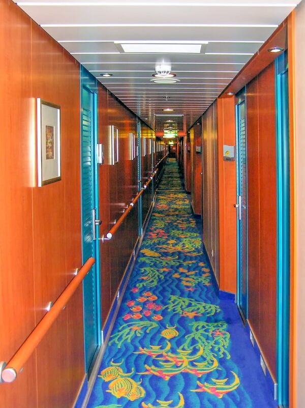 Kreuzfahrtschiff Norwegian Jewel von Norwegian Cruise Line (NCL) - Kabinengang